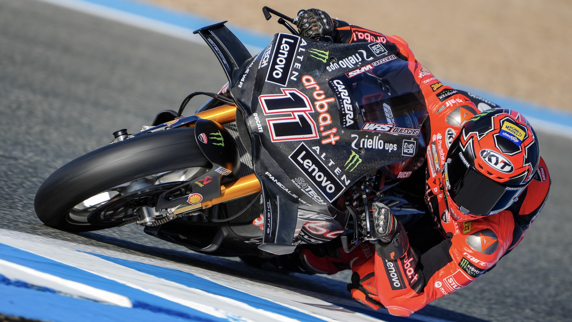 Nicolò Bulega, Ducati Aruba in azione durante i test di Jerez 2026