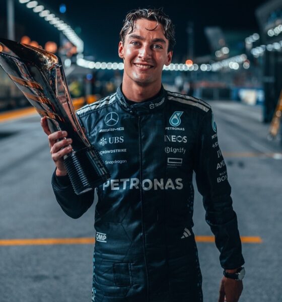 George Russell, Mercedes AMG Petronas F1 Team. Vincitore del GP di Singapore