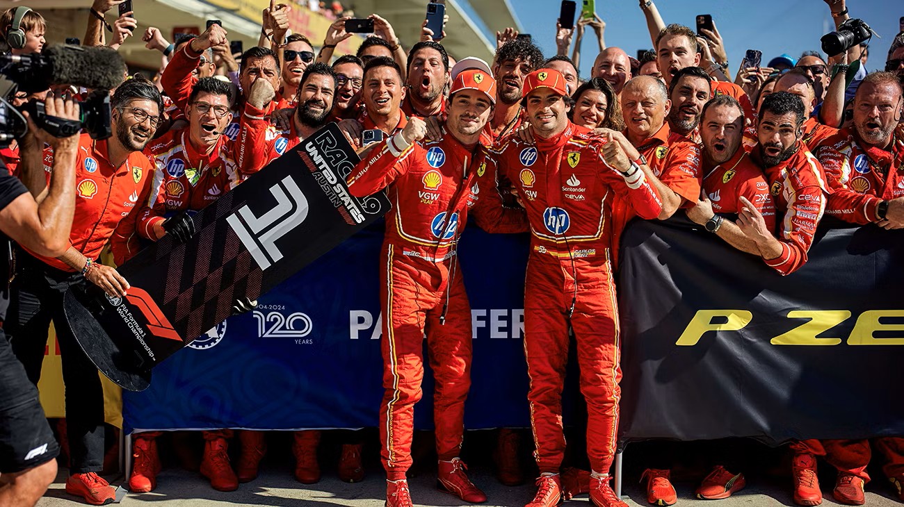 La doppietta Ferrari nel GP di F1 del 2024