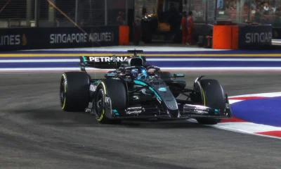 George Russell, primo nelle qualifiche di Singapore