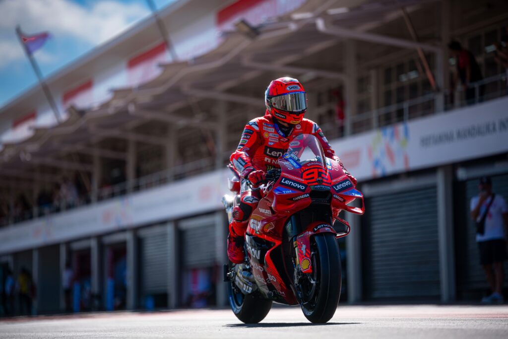 Marquez durante il GP d'Indonesia