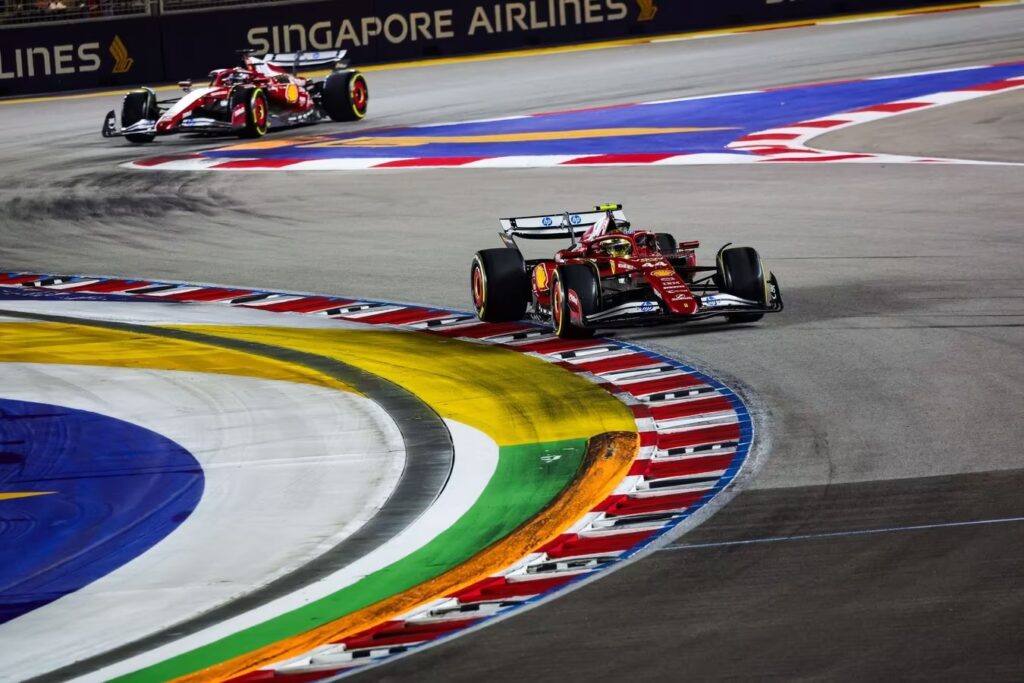 Hamilton e Leclerc in pista a Singapore