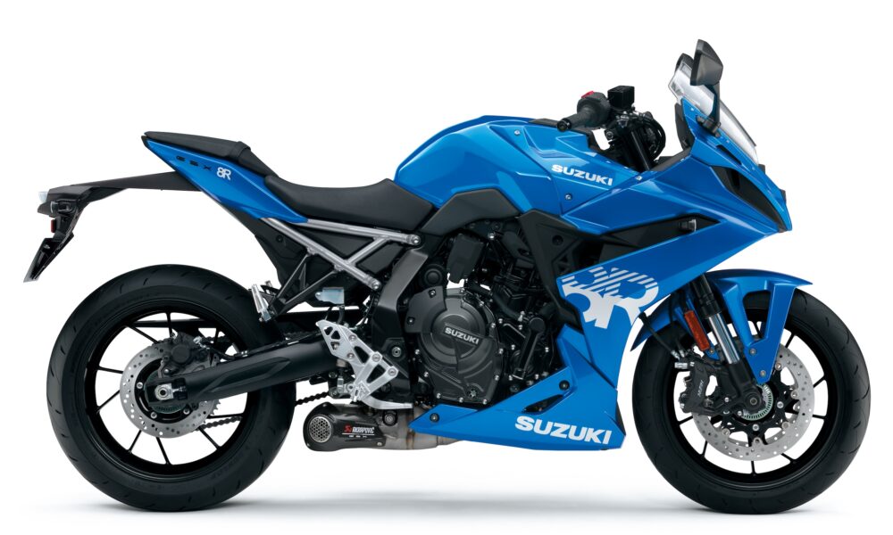 La Suzuki GSX-8R EVO in versione Blu Miami (© Suzuki)