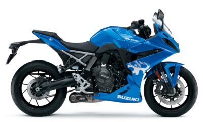 La Suzuki GSX-8R EVO in versione Blu Miami (© Suzuki)