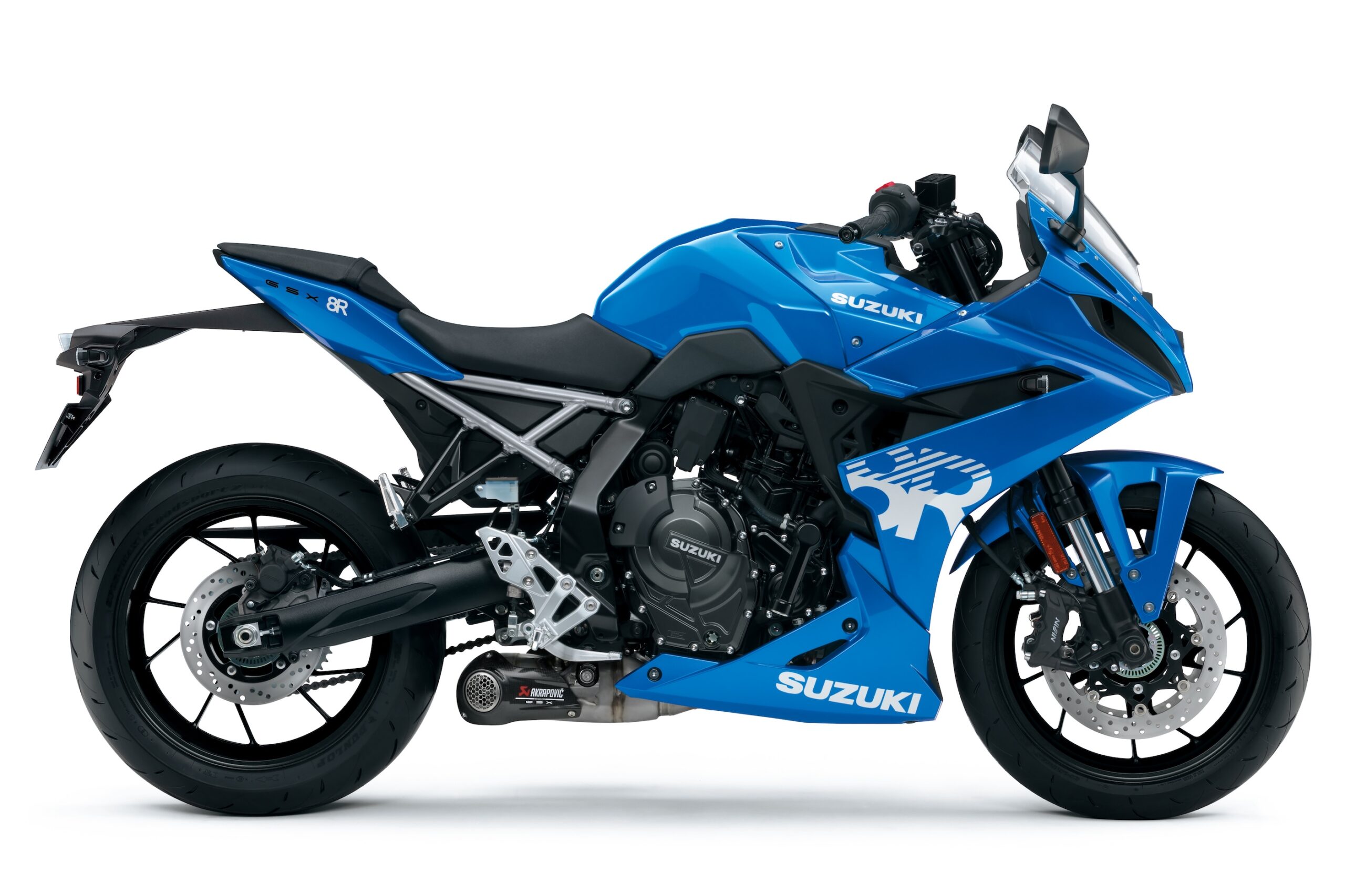 La Suzuki GSX-8R EVO in versione Blu Miami (© Suzuki)