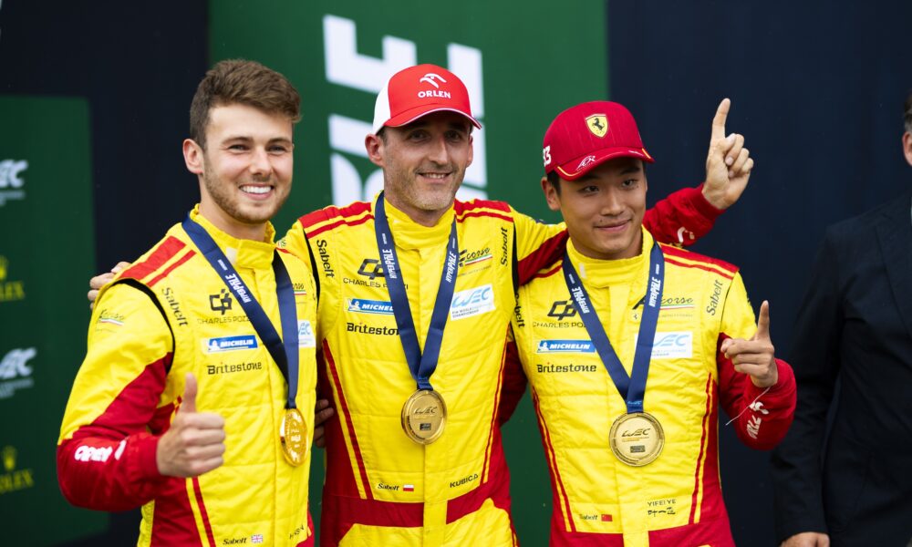 Phil Hanson, Robert Kubica e Yifei Ye (© DPPI / FIA WEC)