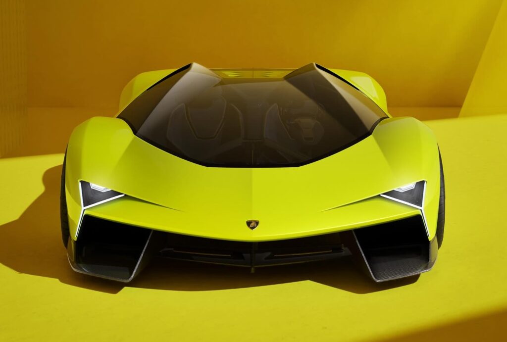 La vista frontale della Lamborghini Manifesto 