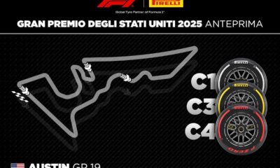 Le mescole scelte da Pirelli. La Hard sarà una C1, la Media una C3, mentre la Morbida una C4