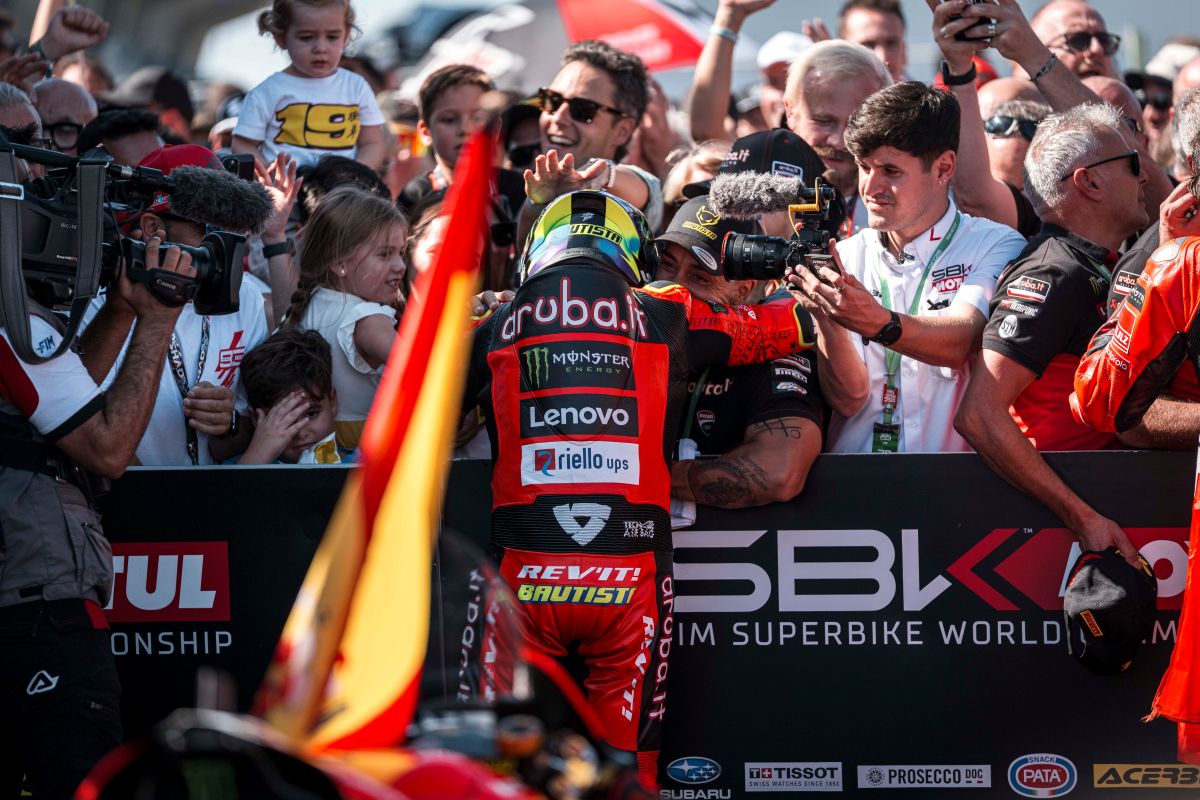 Alvaro Bautista, all'ultimo Round 2025 con Aruba (© Ducati)