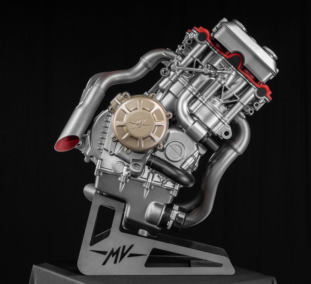 Il concept del nuovo motore cinque cilindri (© MV Agusta)