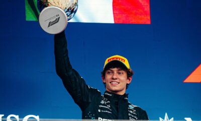 Kimi Antonelli sul podio in Brasile