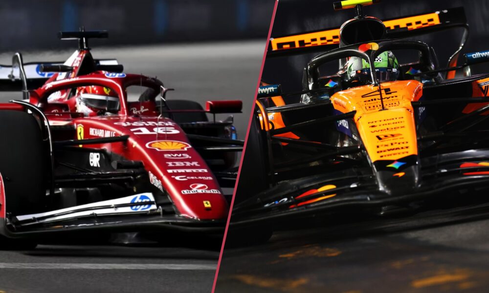 Charles Leclerc e Lando Norris a Las Vegas (© F1)