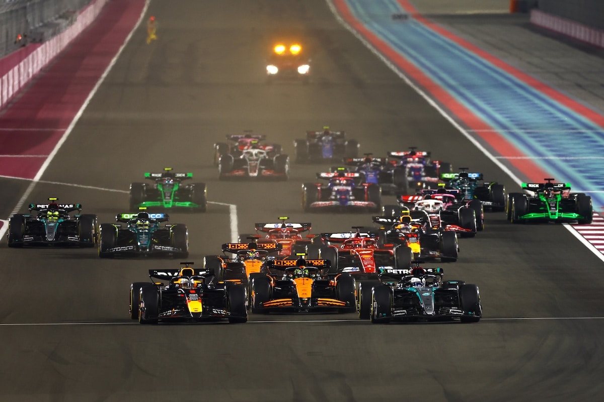 La partenza del GP del Qatar 2024 di F1