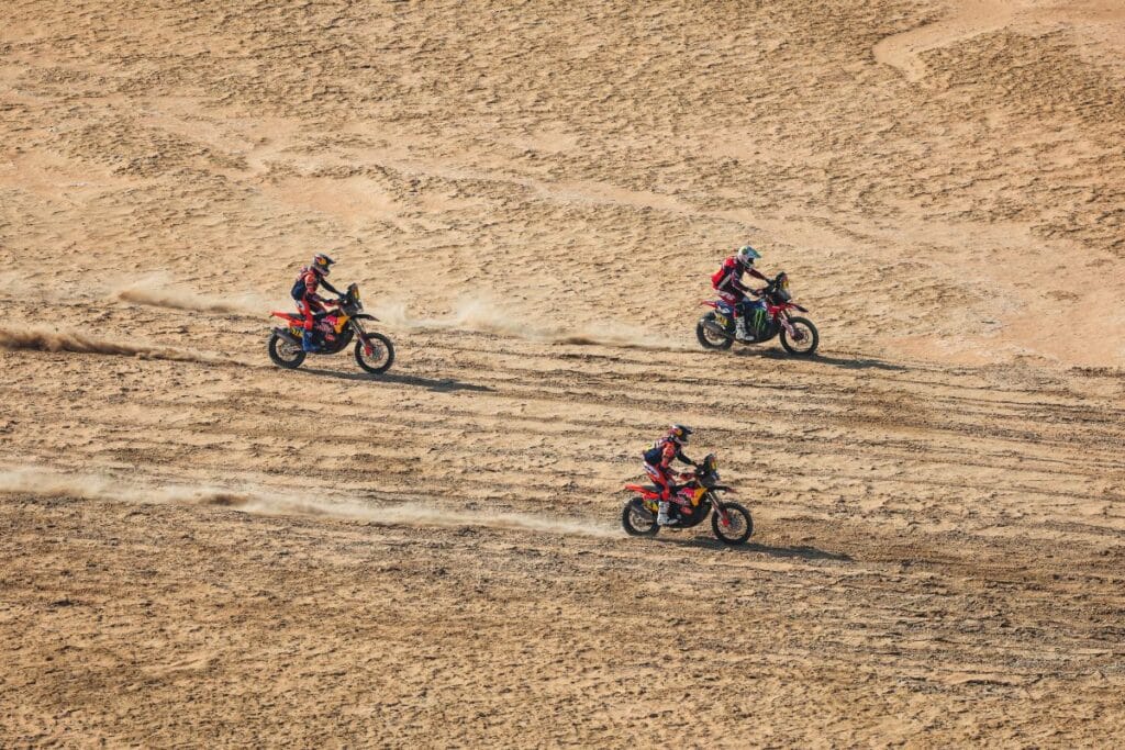 Le moto in azione alla Dakar 2025