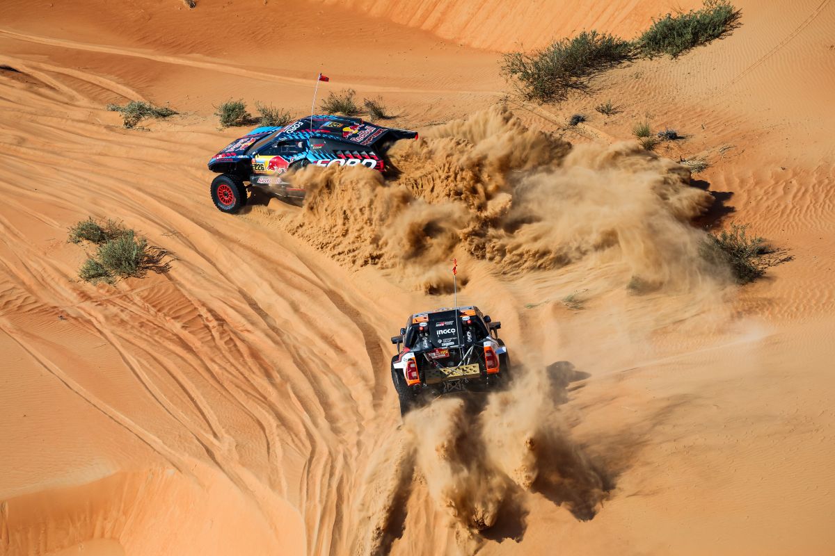 Le auto della categoria T1+ in azione alla Dakar 2025