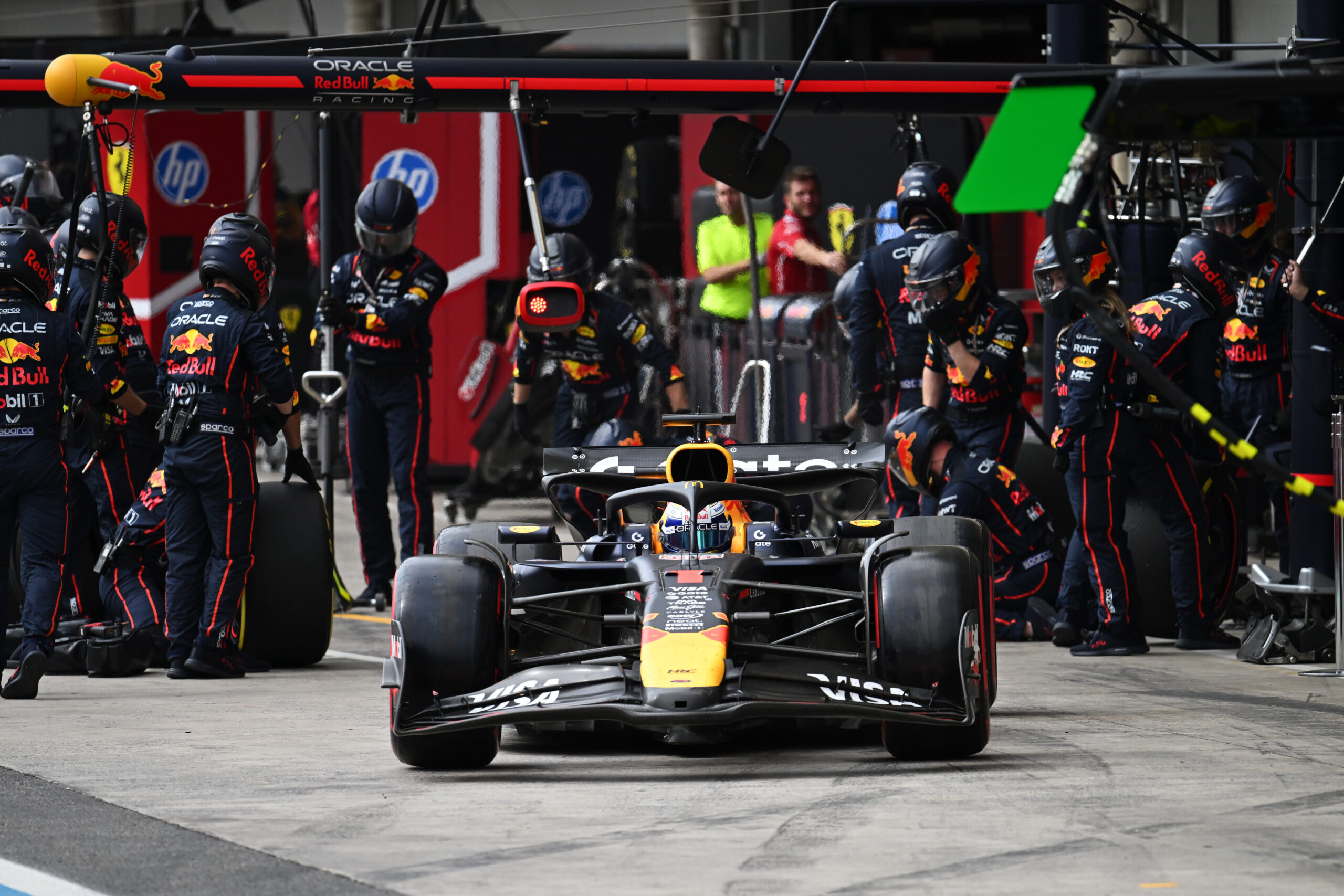 Un pit stop Red Bull a San Paolo (© Red Bull Content Pool)