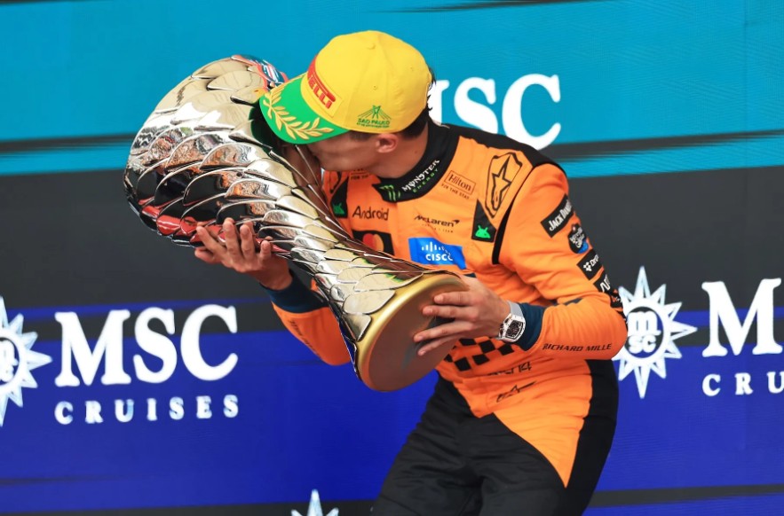 Lando Norris, vincitore della gara di Interlagos 2025