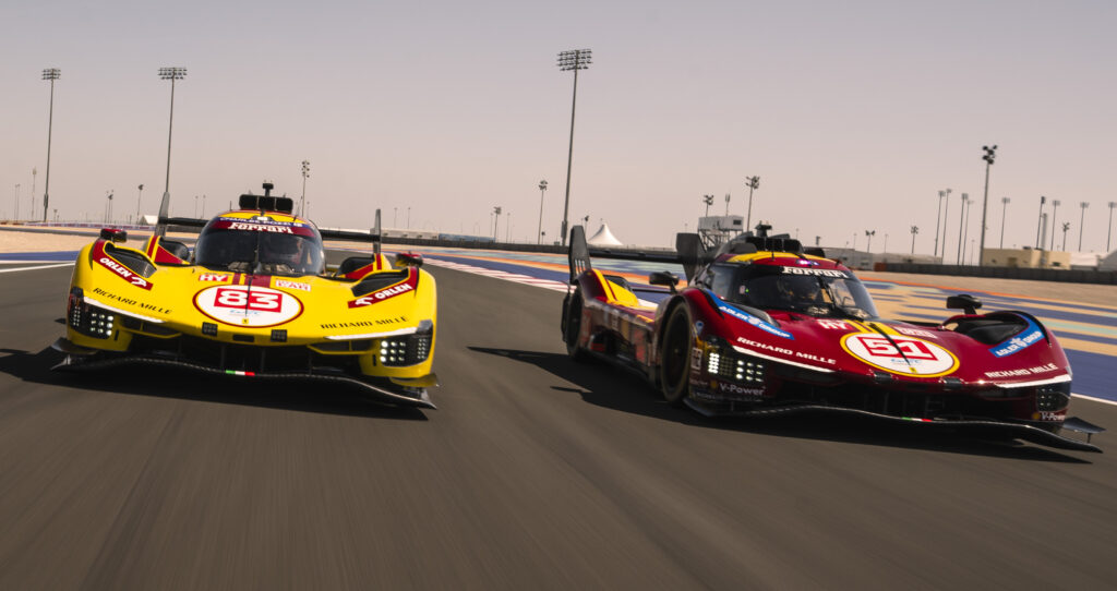 La Ferrari #83 e la Ferrari #51, in lotta per i titoli piloti