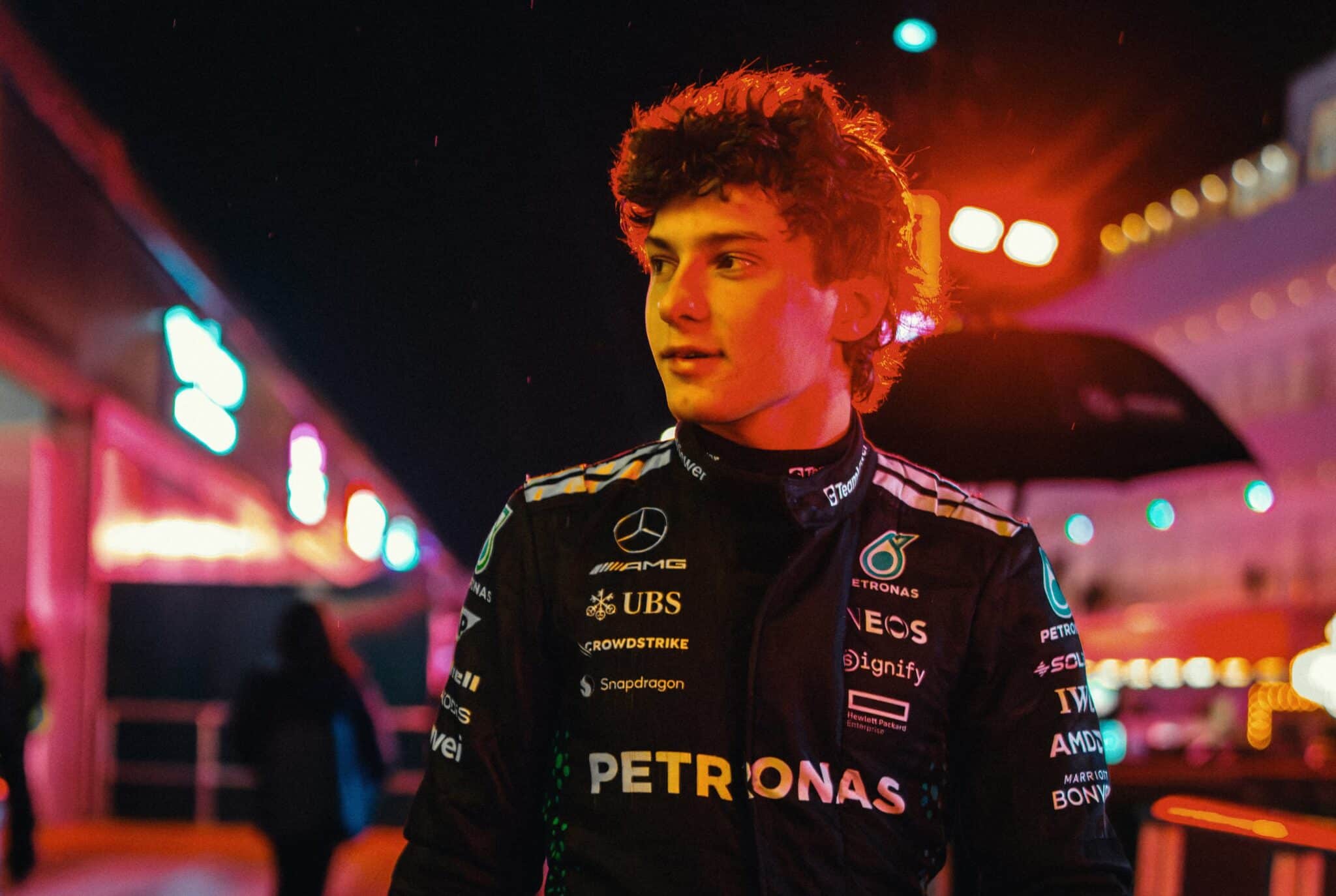 Kimi Antonelli a Las Vegas 2025 (© Mercedes F1)