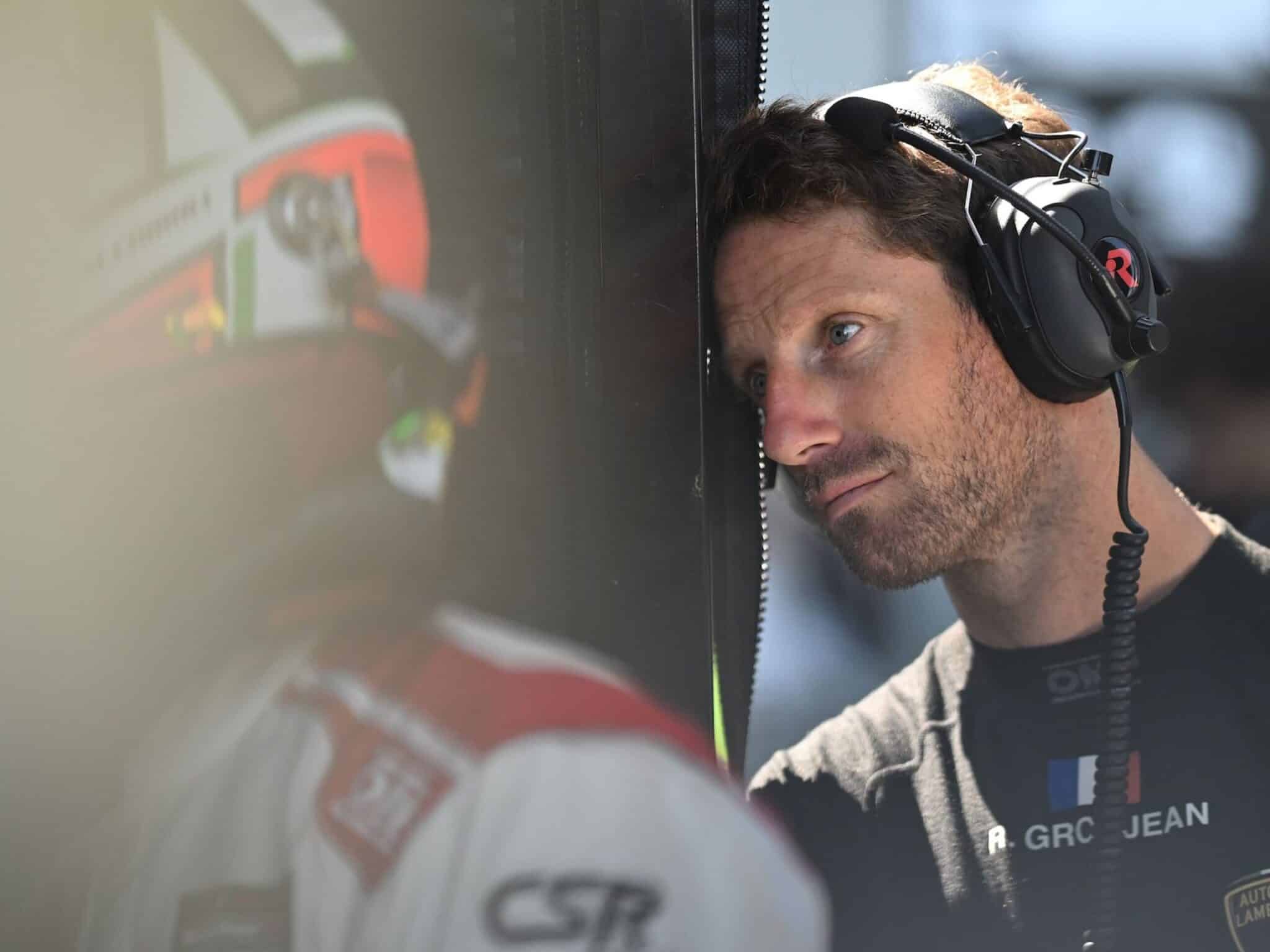 Romain Grosjean durante il suo periodo con Lamborghini (© Lamborghini)