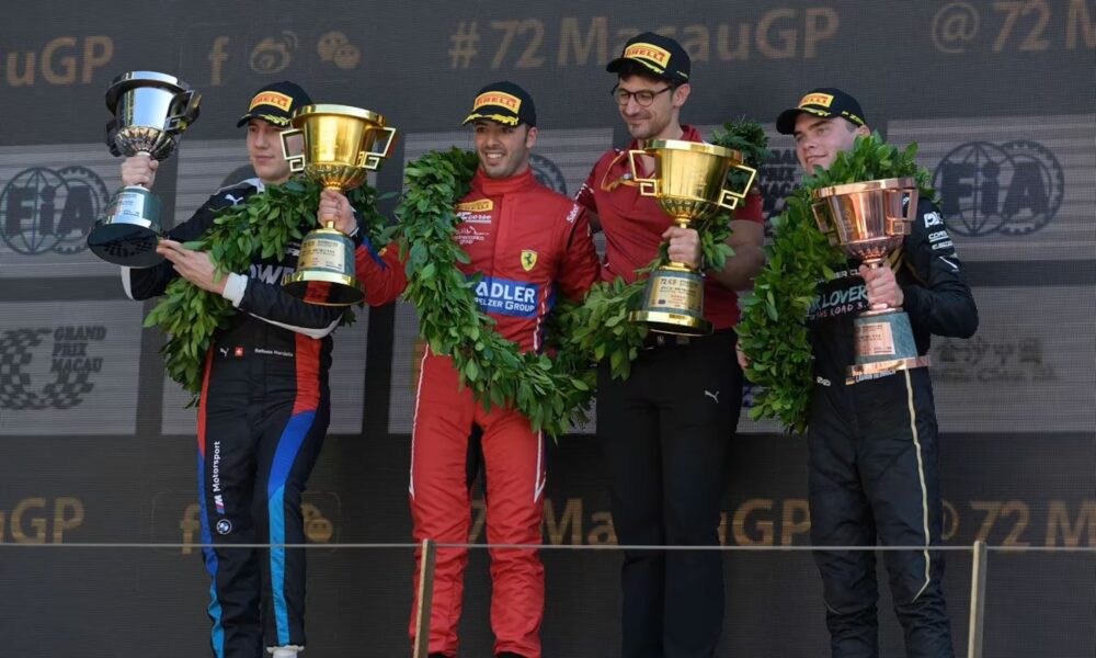 Antonio Fuoco campione della GT World Cup 2025 a Macao (© Ferrari)