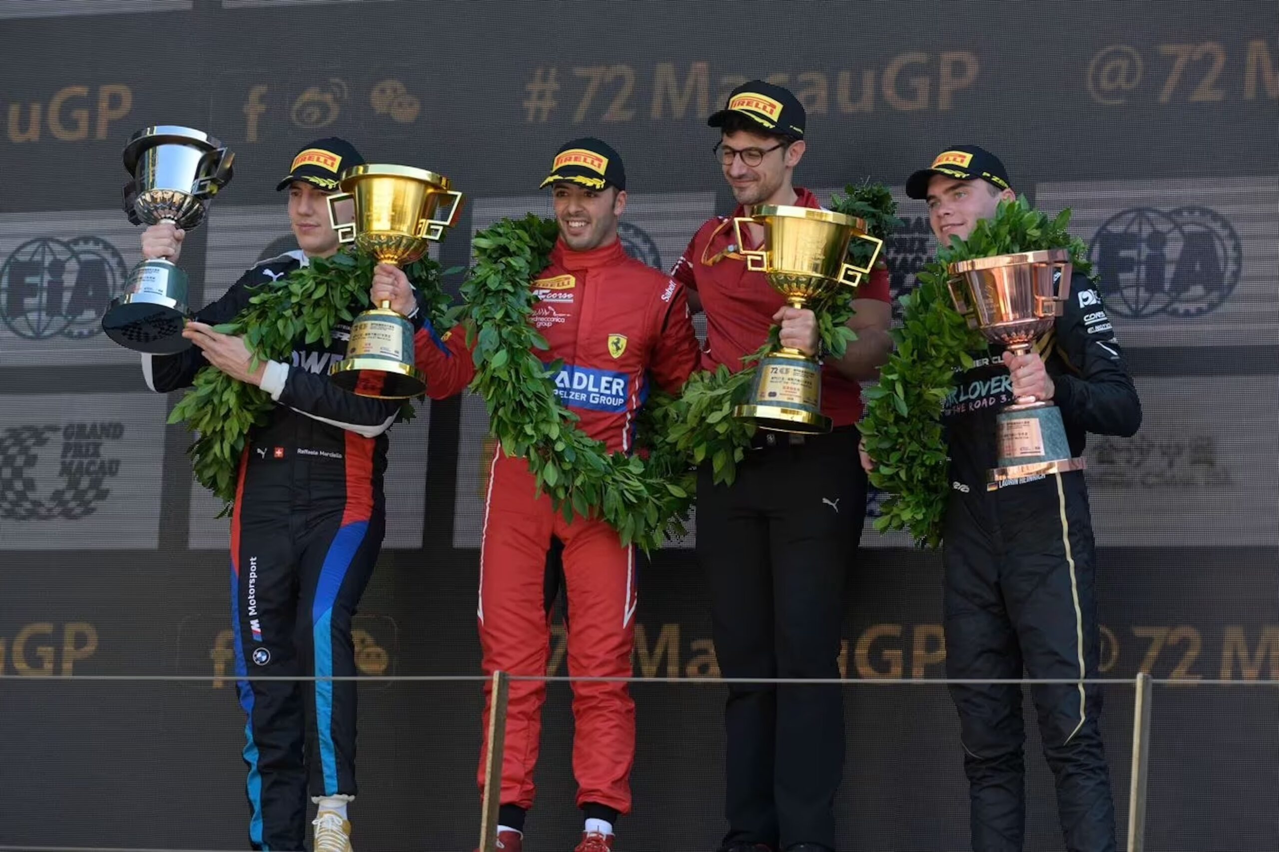 Antonio Fuoco campione della GT World Cup 2025 a Macao (© Ferrari)