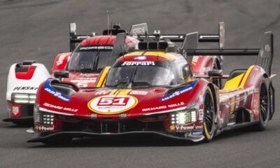 La Ferrari #51 e la Porsche #6 in pista. Si giocheranno il campionato alla 8 Ore del Bahrain 2025