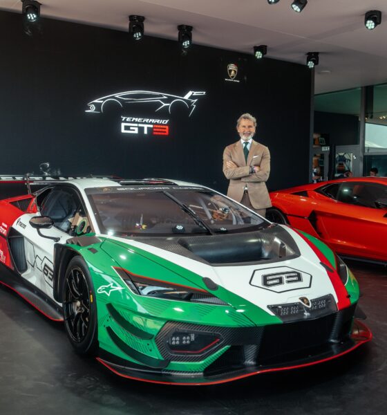 Stephan Winkelmann con la Temerario GT3 (© Lamborghini)