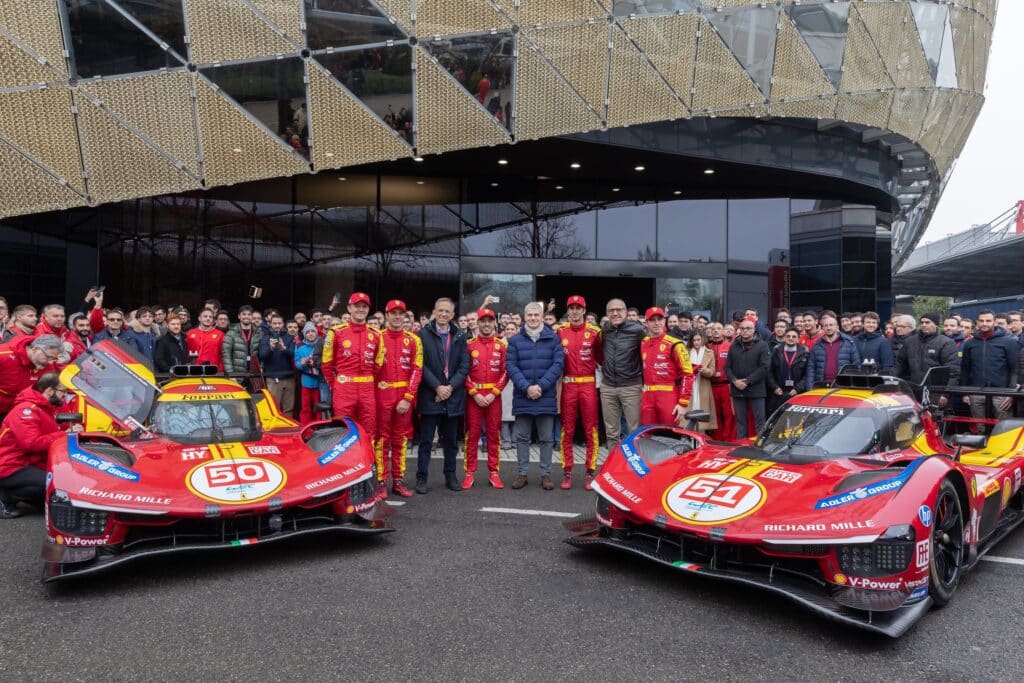 Una foto della festa Ferrari Endurance a Maranello (© Ferrari)