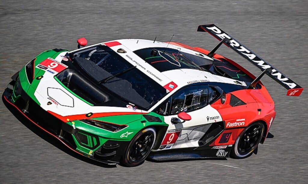 La Lamborghini Temerario GT3 nei test di Daytona