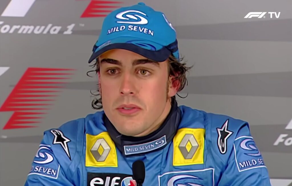 Fernando Alonso, campione F1 nel 2005 e nel 2006 con Renault