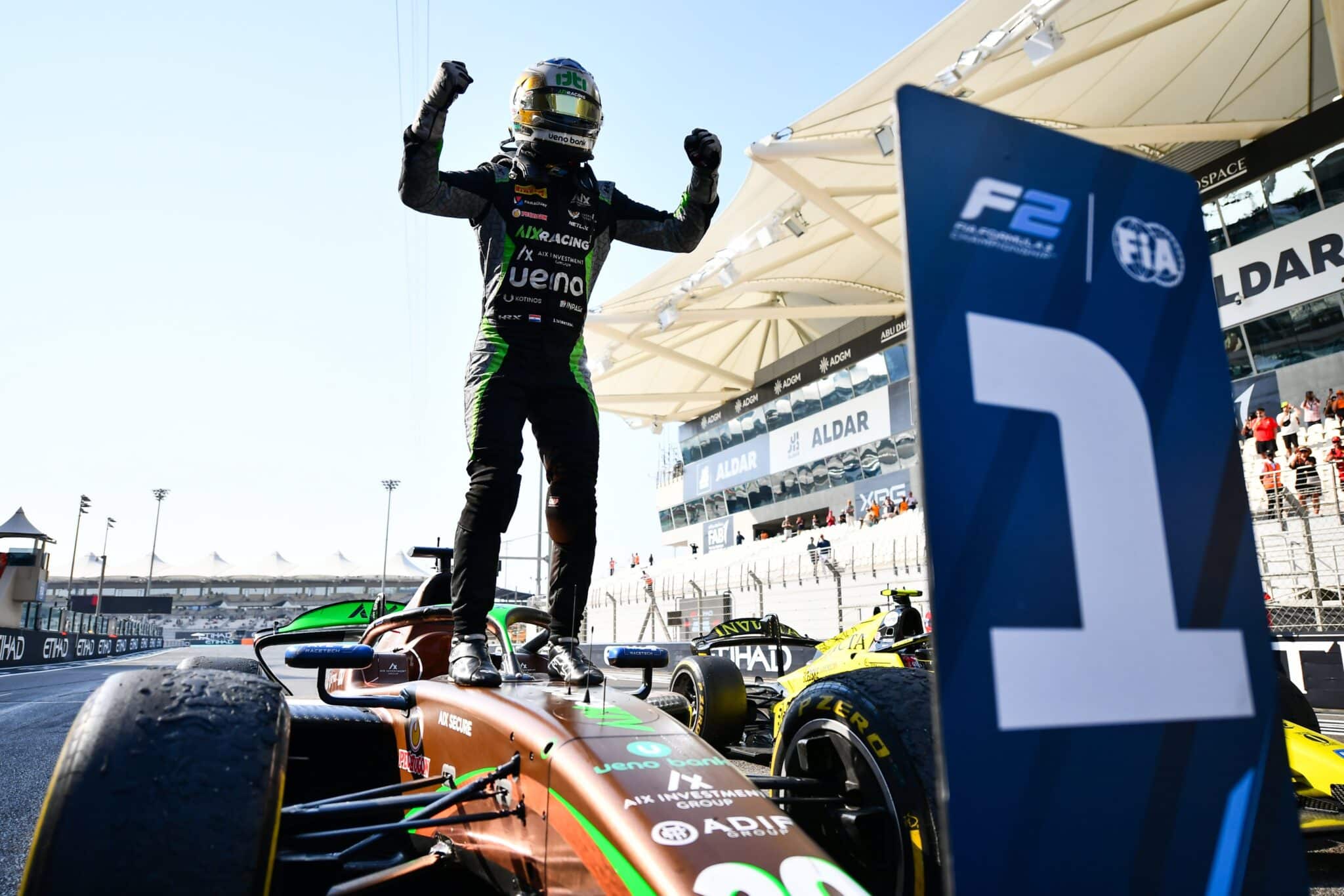 Joshua Durksen, vincitore della Feature Race ad Abu Dhabi