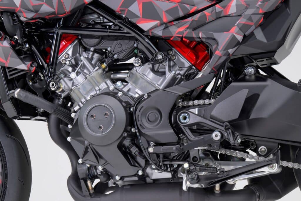 Il propulsore V3 della Honda V3R 900 E-Compressor (© Honda)