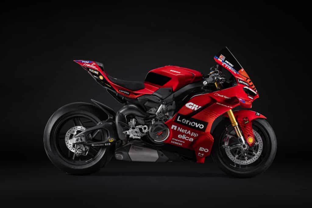 La vista laterale della Panigale V4 Marquez (© Ducati)