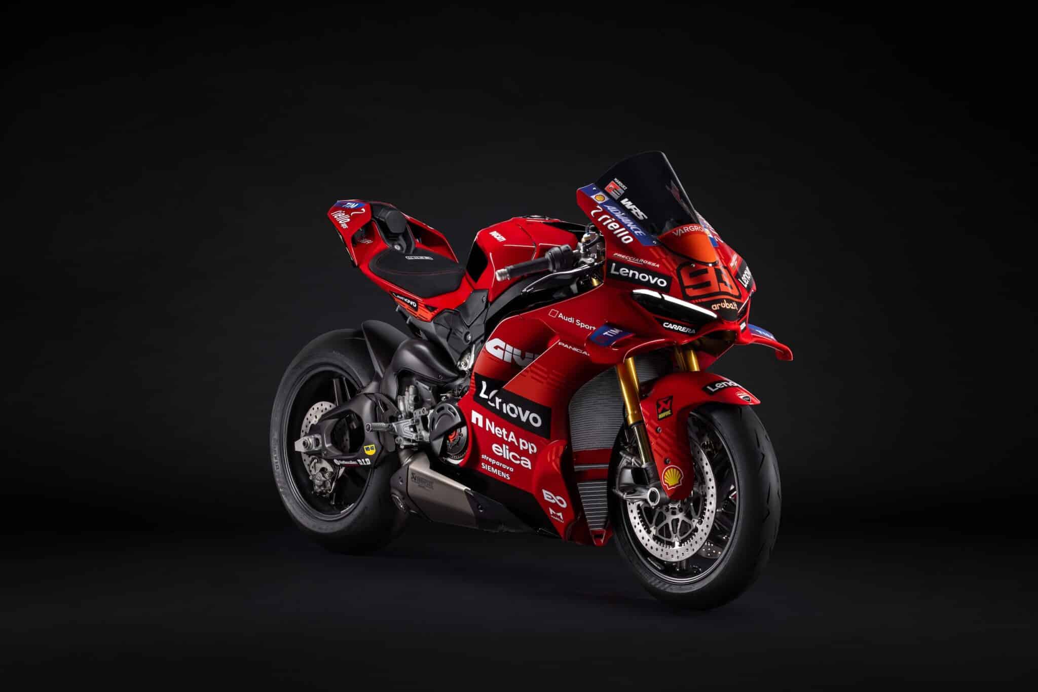 La Ducati dedicata al mondiale 2025 vinto da Marc Marquez, in serie limitata di 293 esemplari (© Ducati)