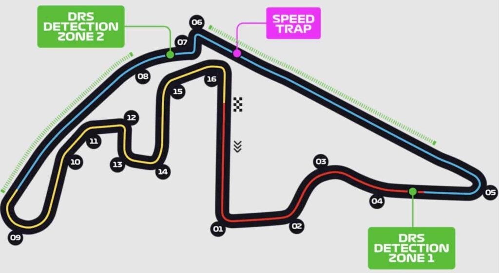 layout yas marina f1