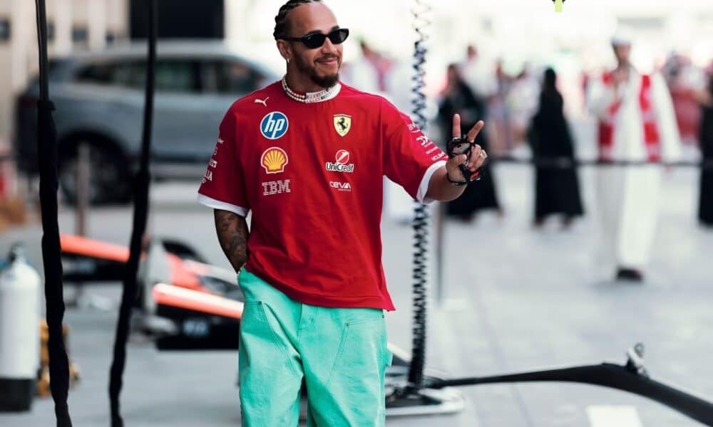 Lewis Hamilton ad Abu Dhabi (© Ferrari)