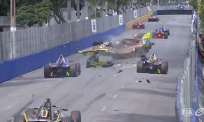 L'incidente di Pepe Martì nell'E-Prix di San Paolo (© FIA Formula E)