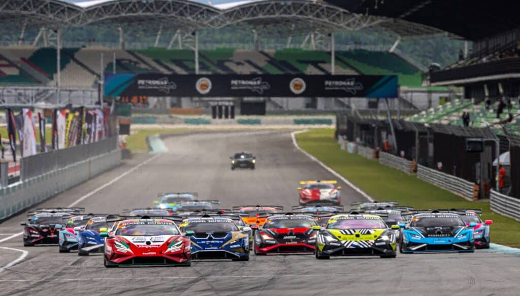 Il Lamborghini Super Trofeo Asia a Sepang (© Lamborghini)