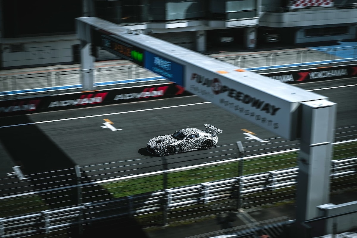 La Toyota GR GT3 in pista al Fuji Speedway