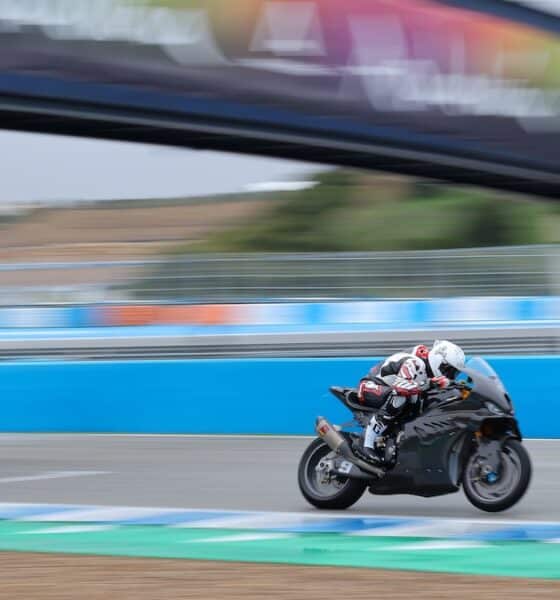 Danili Petrucci con la BMW ai test di Jerez