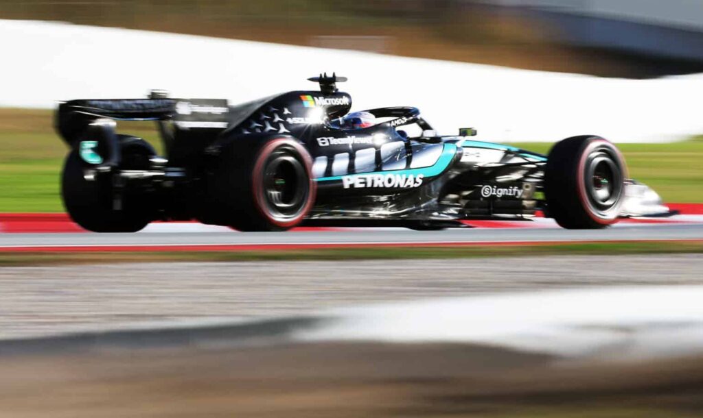 mercedes test barcellona f1 2026