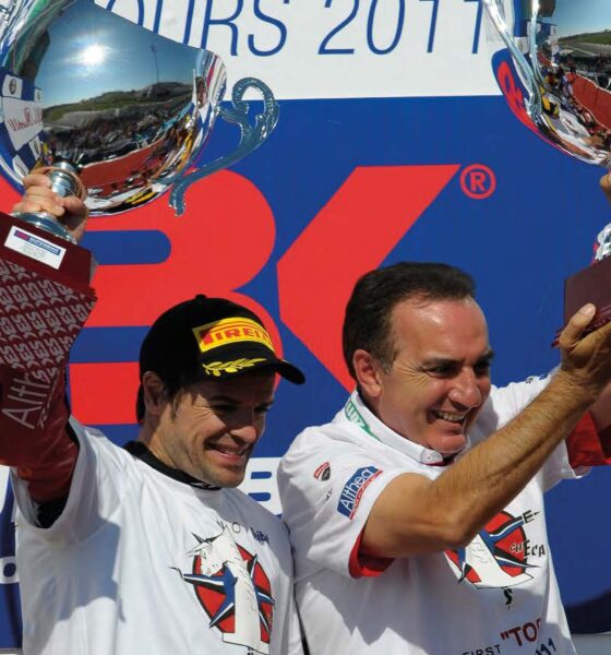 Genesio Bevilacqua con Carlos Checa