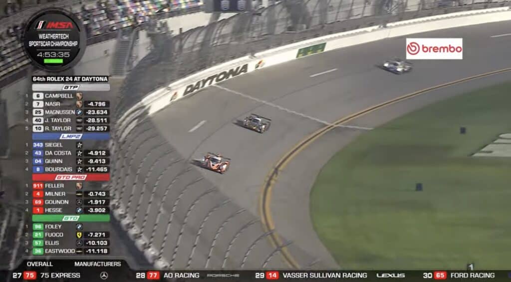 L'inseguimento della #99 AO Racing alla #8 Tower Motorsport in classe LMP2