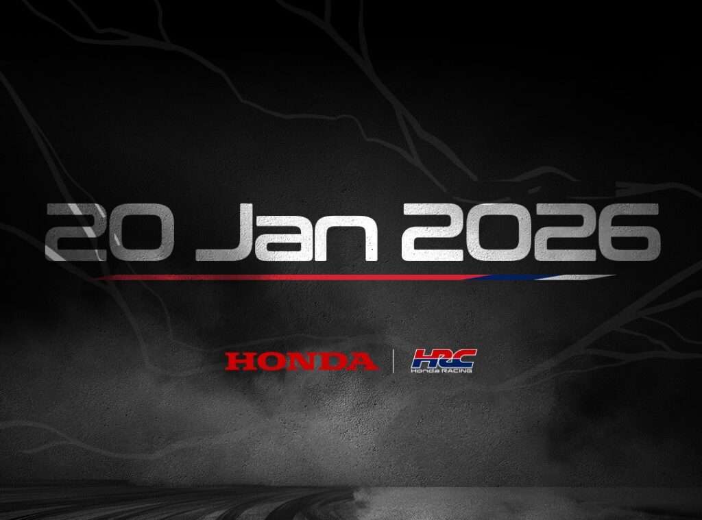 La grafica che annuncia la presentazione della power unit Honda per la stagione F1 2026