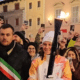 La fiamma olimpica in Piazza Matteotti a Imola