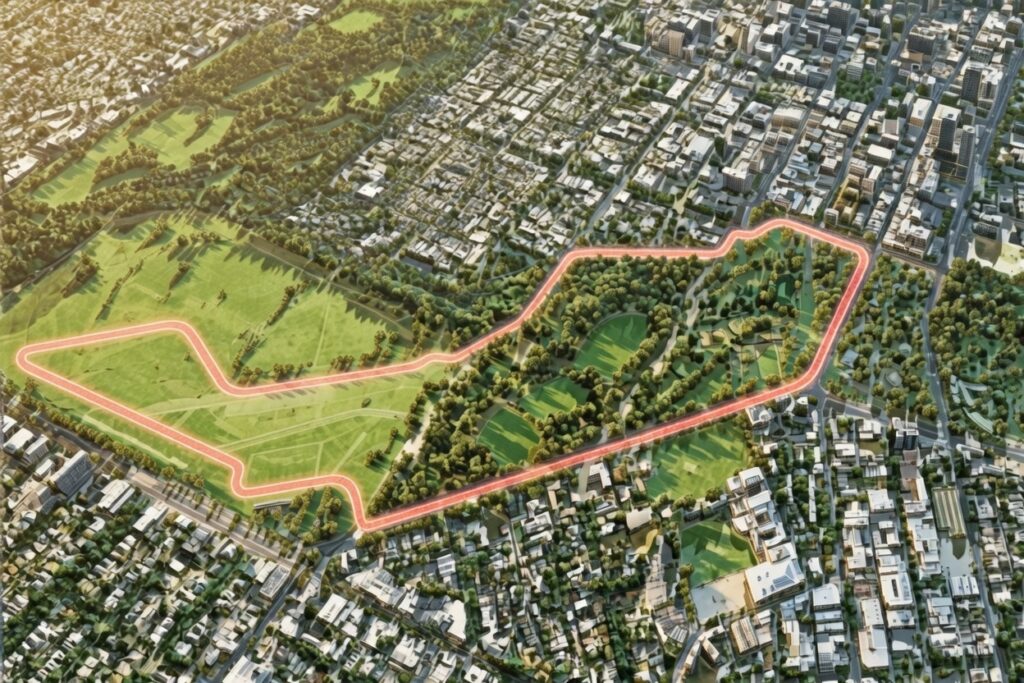 Il layout del circuito MotoGP di Adelaide (© 1000 Cuori Motori)