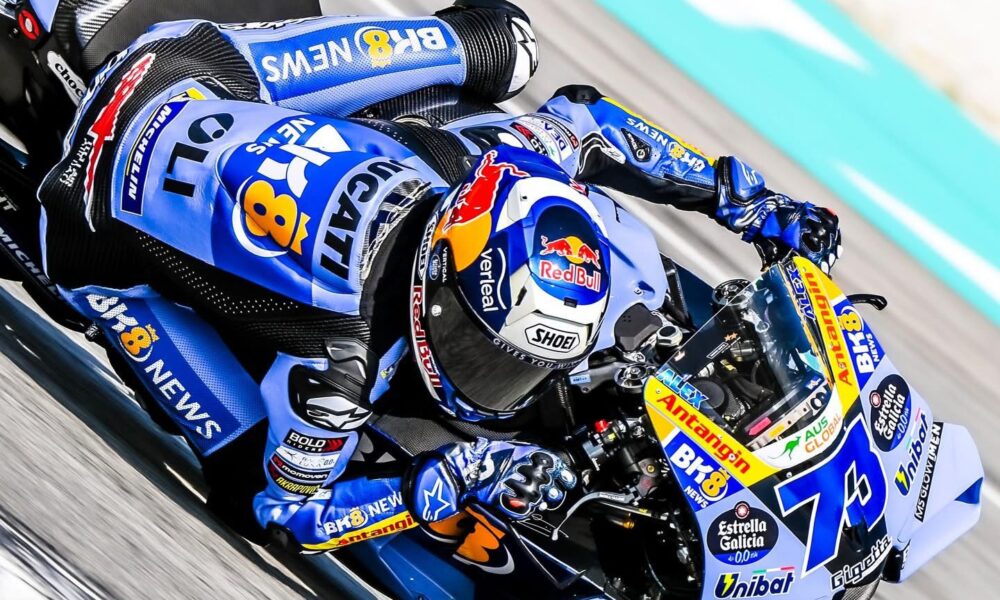 Alex Marquez durante i test a Sepang