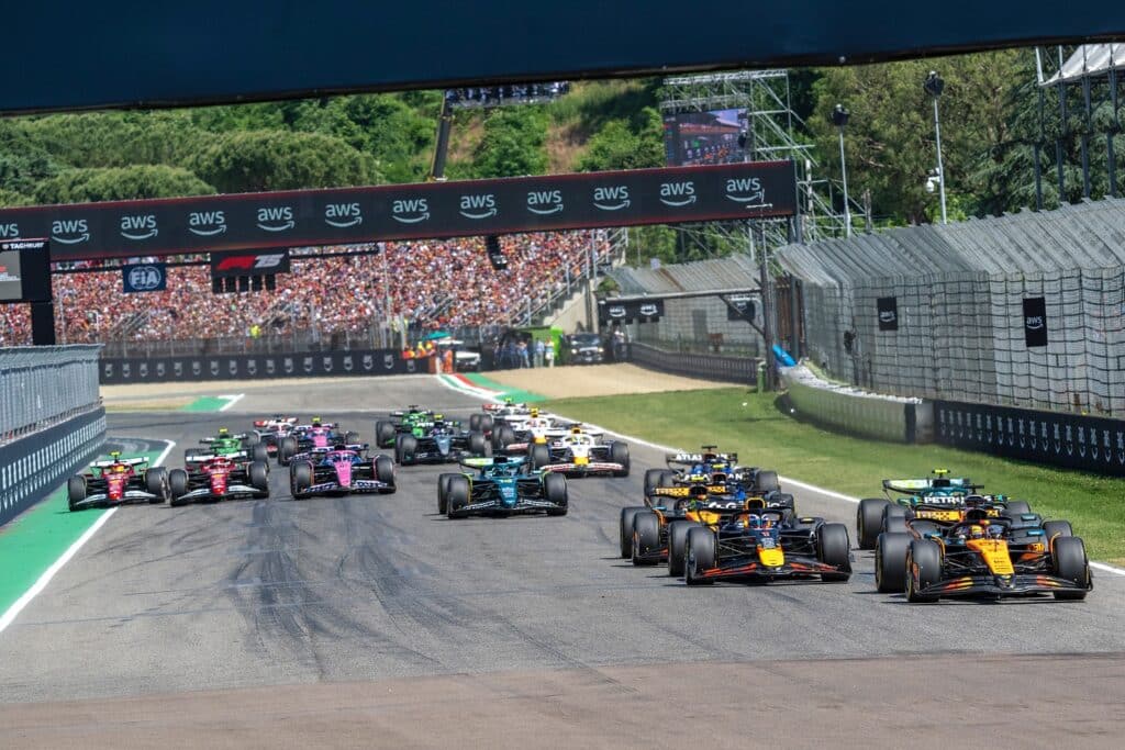 La partenza del GP di Imola di F1 del 2025 (© Autodromo Imola)