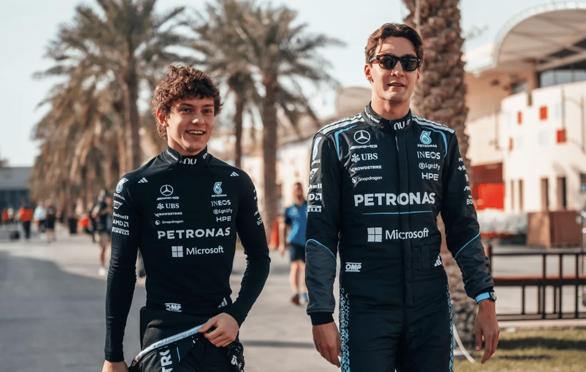 Kimi Antonelli e George Russell, piloti Mercedes-AMG F1